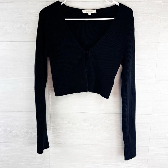 Favorite Daughter Darcy Cashmere Blend Cropped Cardigan Sweater - Picture 3 of 8